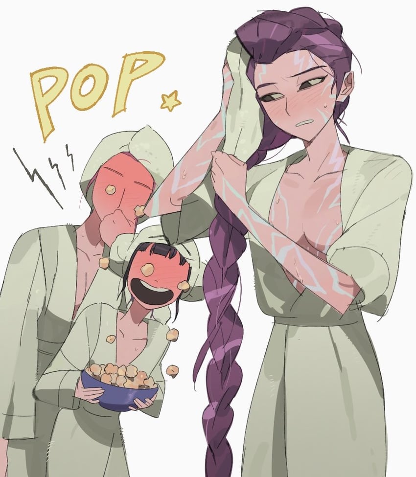 rumi, zoey, and mira (kpop demon hunters) drawn by bilidongdong