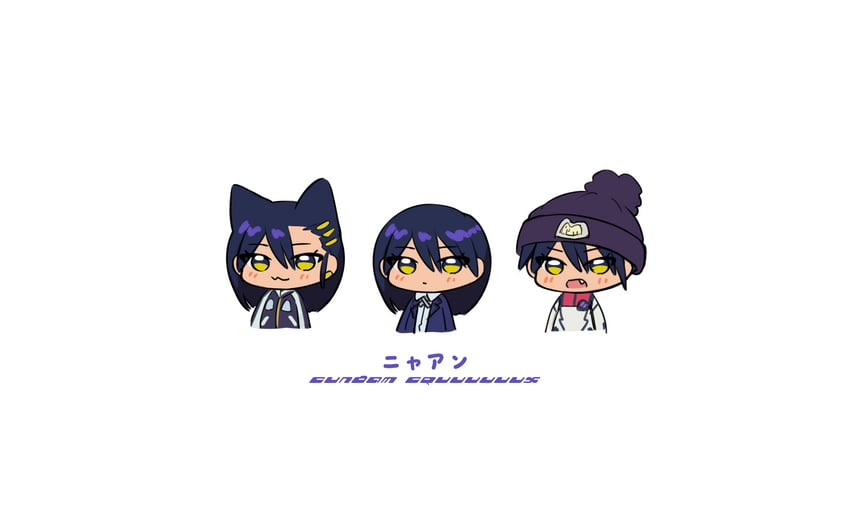 nyaan (gundam and 1 more) drawn by hoshimiya_aki