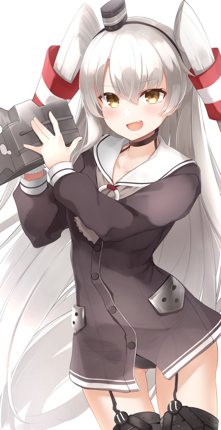 amatsukaze and rensouhou-kun (kantai collection) drawn by date_(mamanonamaebot)