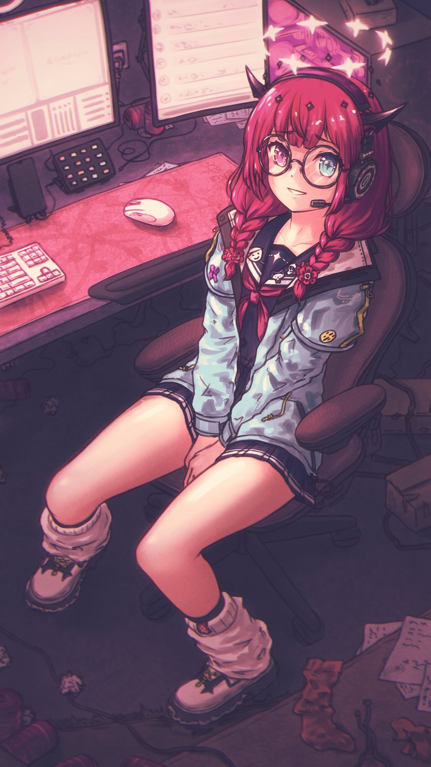 irys (hololive and 2 more) drawn by vorisar