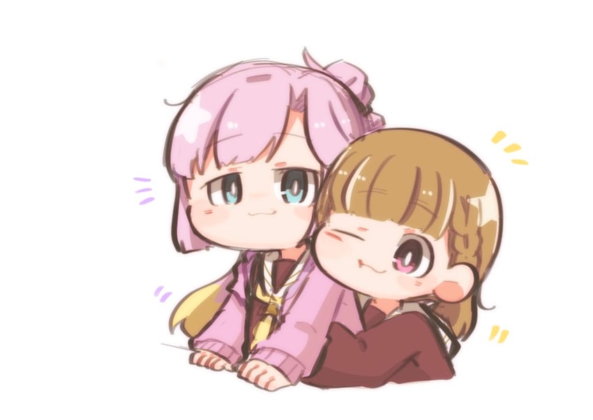 anyoji hime and kachimachi kosuzu (love live! and 1 more) drawn by gentaro_(g_teall)