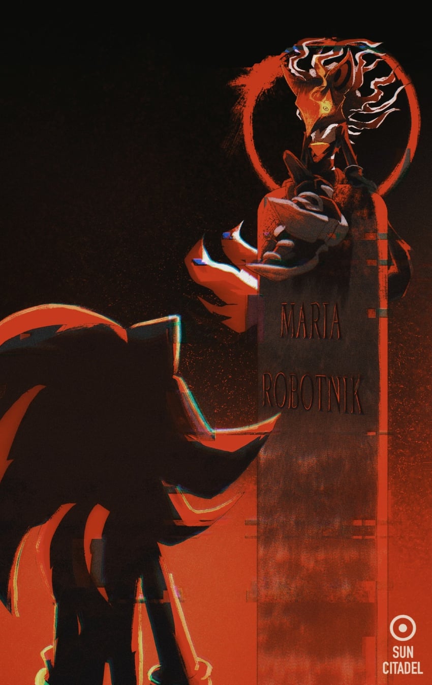shadow the hedgehog and infinite (marvel and 5 more) drawn by sun_citadel