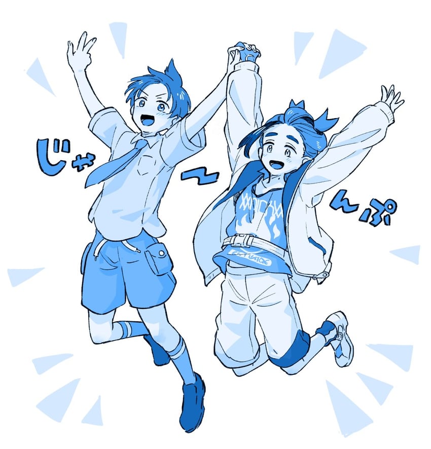 kieran and florian (pokemon and 1 more) drawn by kyo_zyaku