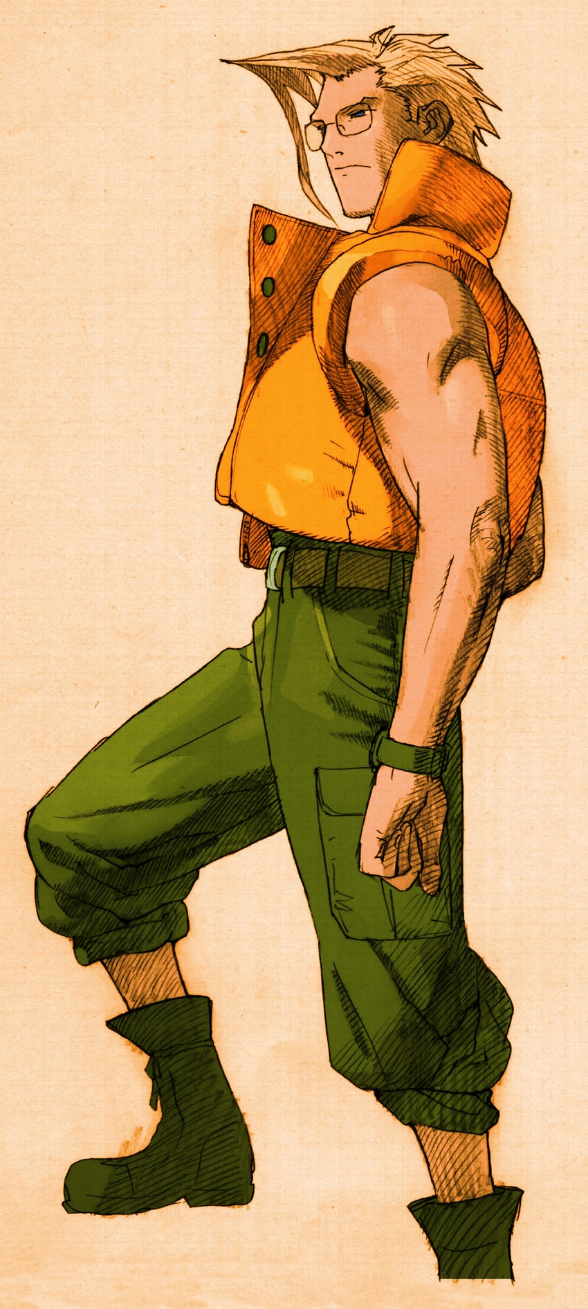 charlie nash (street fighter and 4 more) drawn by bengus