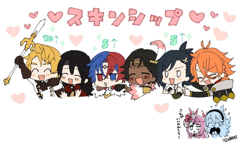 female corrin, ivy, male alear, pandreo, fogado, and 3 more (fire emblem and 1 more) drawn by l_(matador)