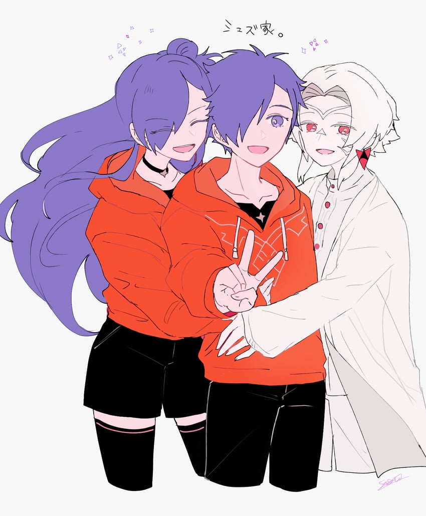 female shez, male shez, and arval (fire emblem and 2 more) drawn by sasaki_(dkenpisss)