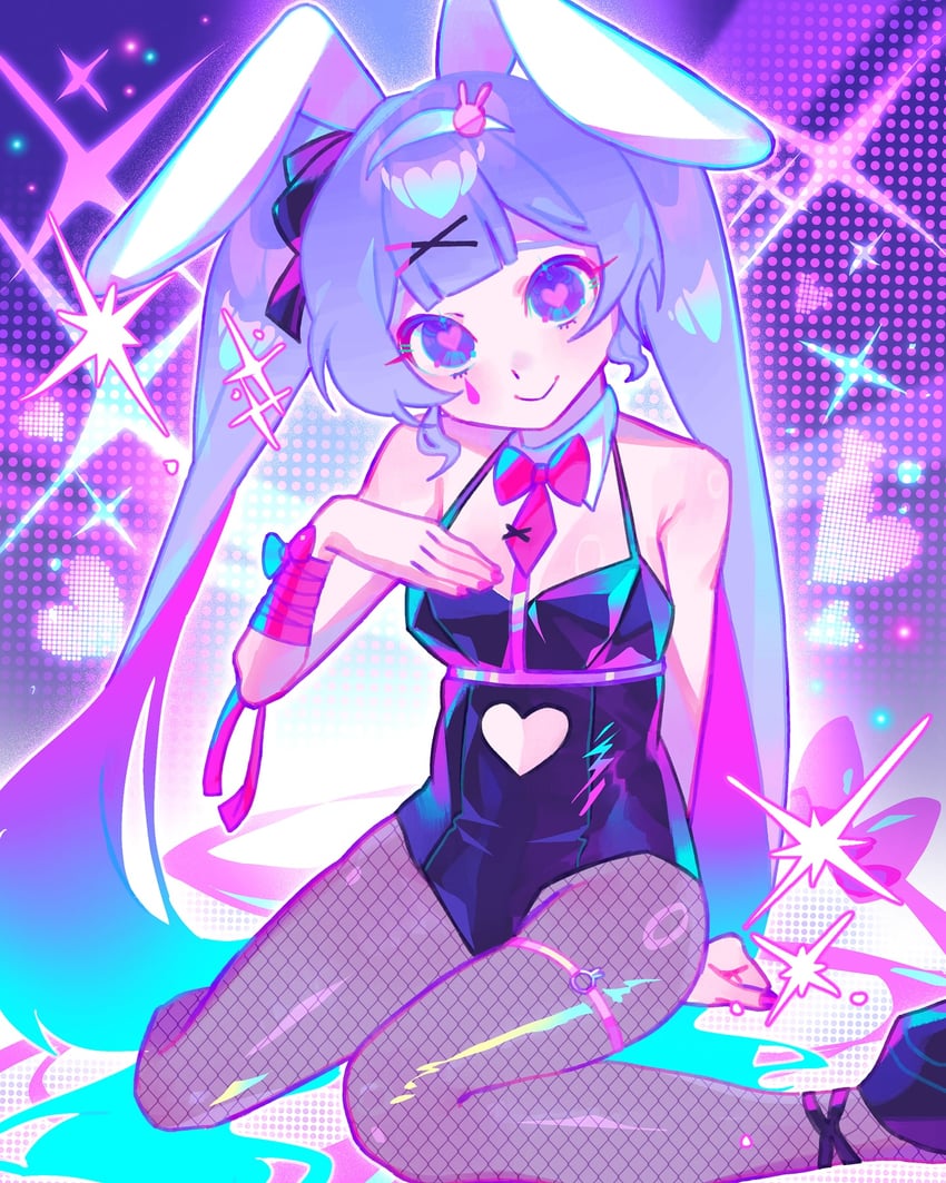 hatsune miku (vocaloid and 1 more) drawn by iro_(mywife_sunny)