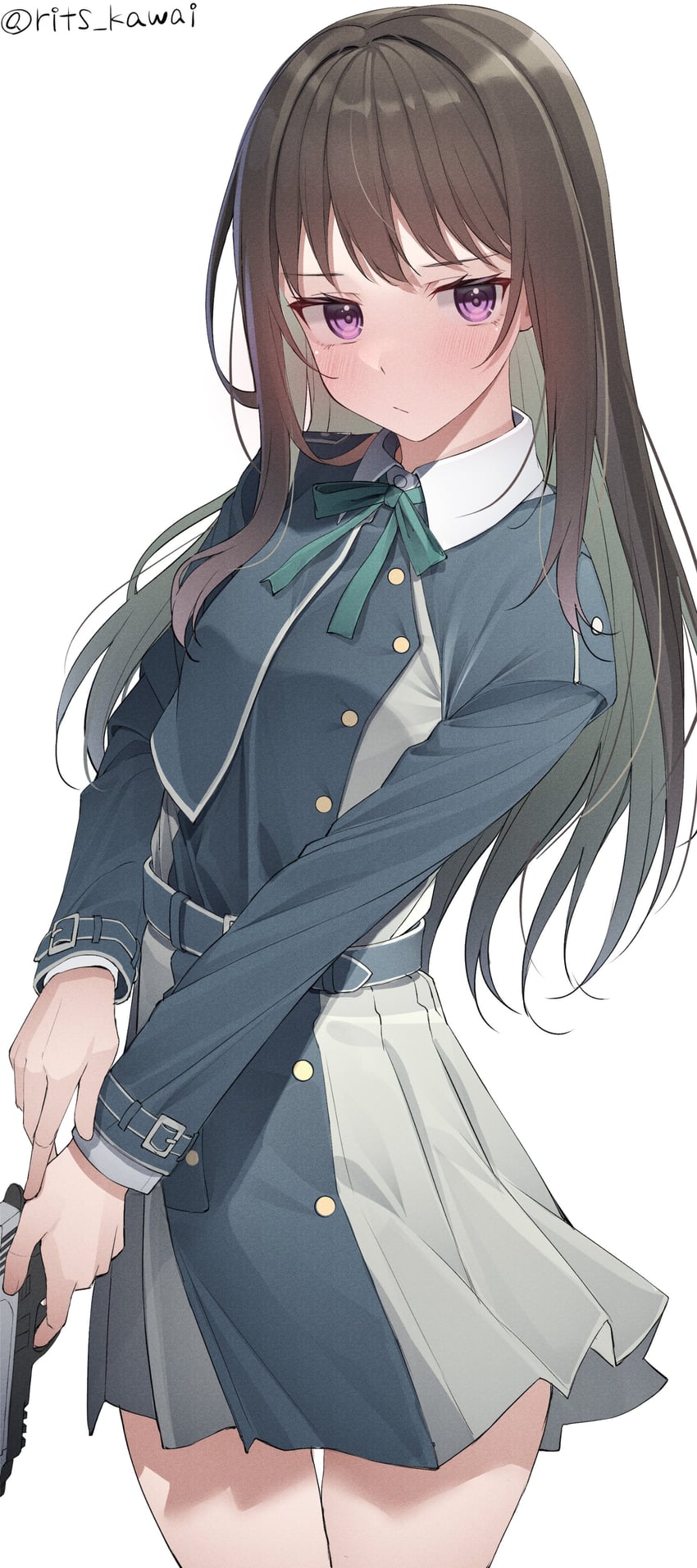 inoue takina (lycoris recoil) drawn by kawai_ritsu_(rits_meg)