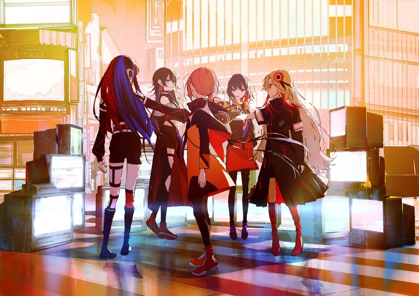 isekaijoucho, kaf, rim, koko, and harusaruhi (kamitsubaki studio) drawn by oekaki_taro
