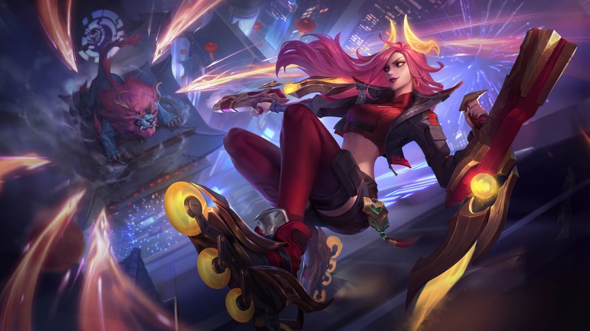miss fortune and lunar beast miss fortune (league of legends)