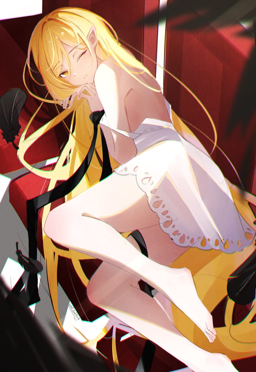 oshino shinobu (monogatari and 1 more) drawn by voi_271