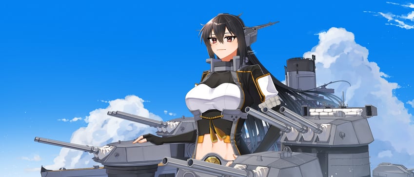nagato and nagato kai ni (kantai collection) drawn by machi_(ritovoyage)