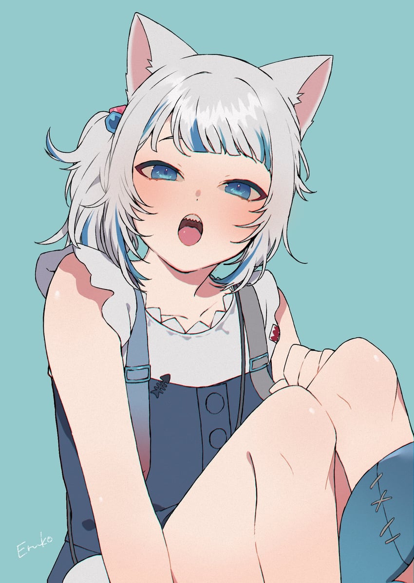 gawr gura (hololive and 1 more) drawn by komasaka_eruko