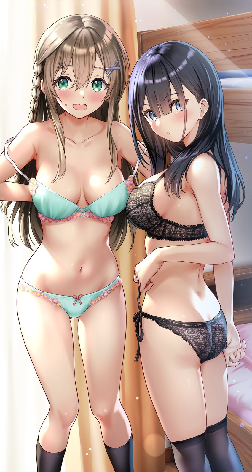 sakuraba fuyu and tsukuyomi akiho (imouto wa kanojo ni dekinai no ni) drawn by sankuro_(agoitei)