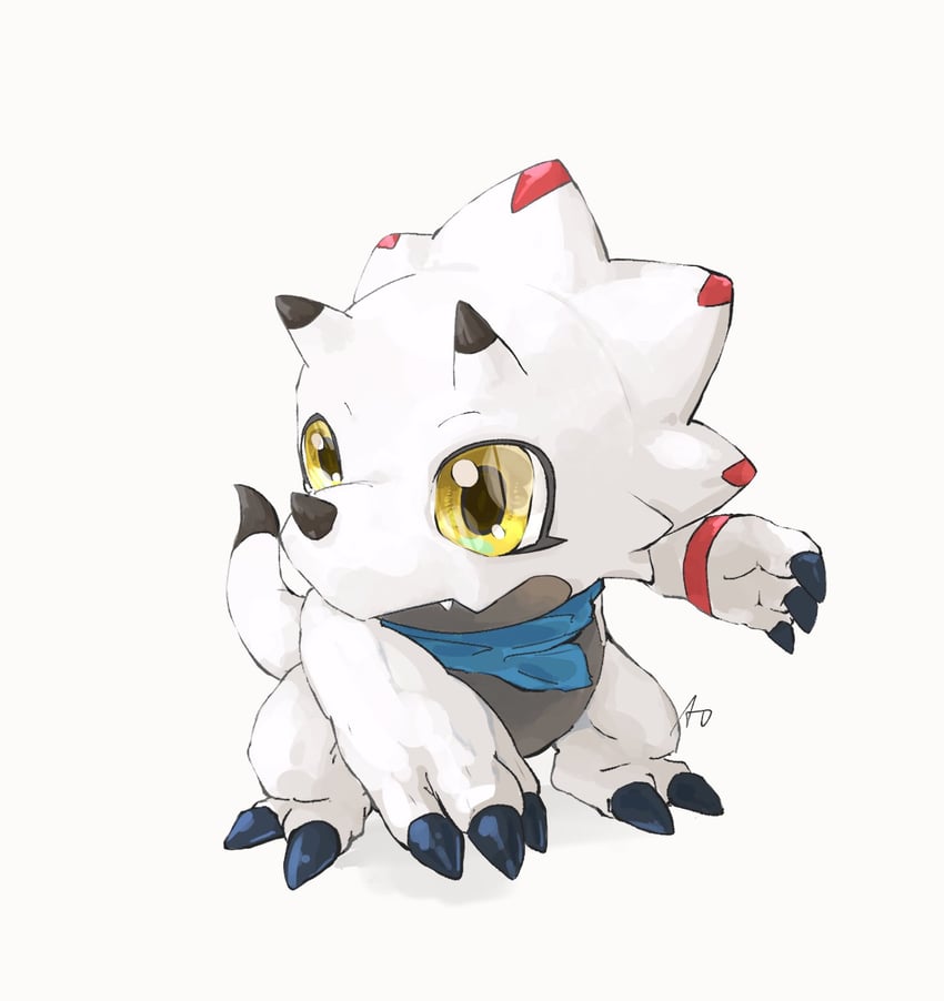 gammamon (digimon and 1 more) drawn by aomon_(yuuji7604)