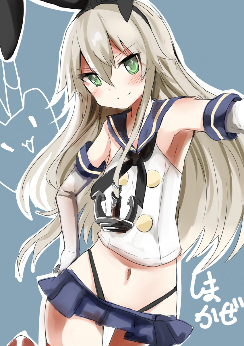 shimakaze and rensouhou-chan (kantai collection) drawn by yoshizawa_tsubaki