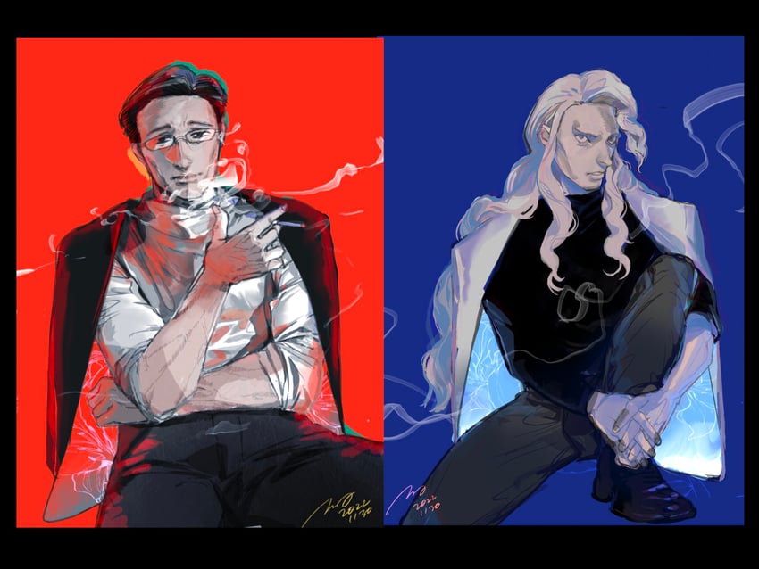 hinrigh biganduffno and ken'i wang (hunter x hunter) drawn by almostghost
