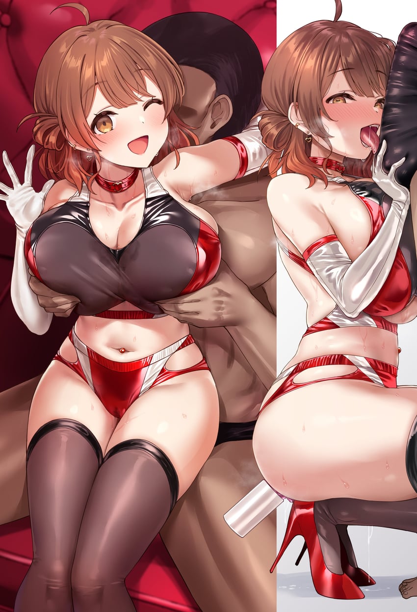 hanami ume (idolmaster and 1 more) drawn by satou_kuuki