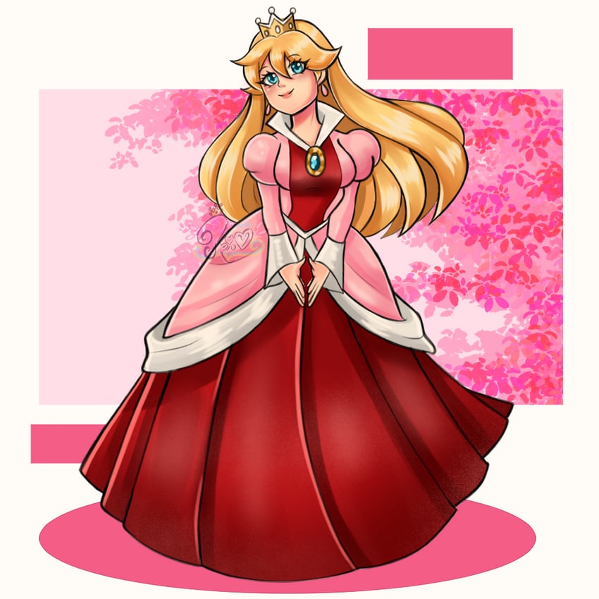 princess peach (mario) drawn by reihearth