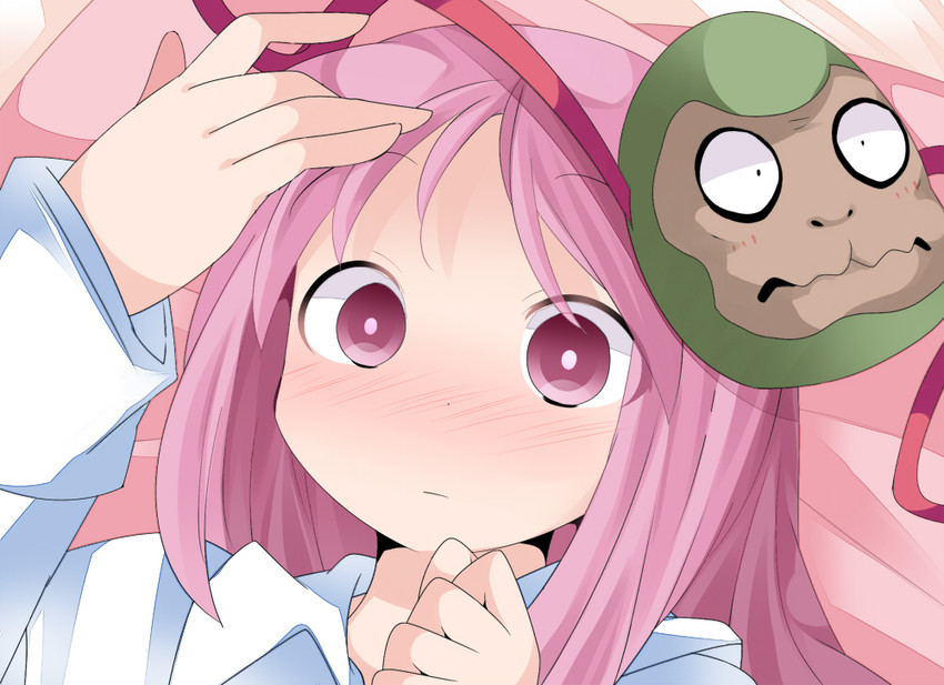 hata no kokoro (touhou) drawn by hammer_(sunset_beach)