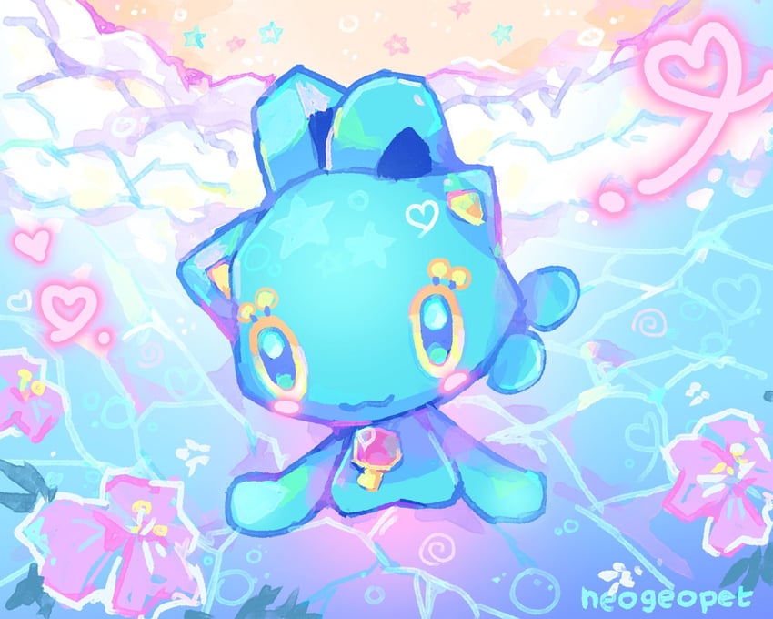 skitty and manaphy (original and 1 more) drawn by neogeopet