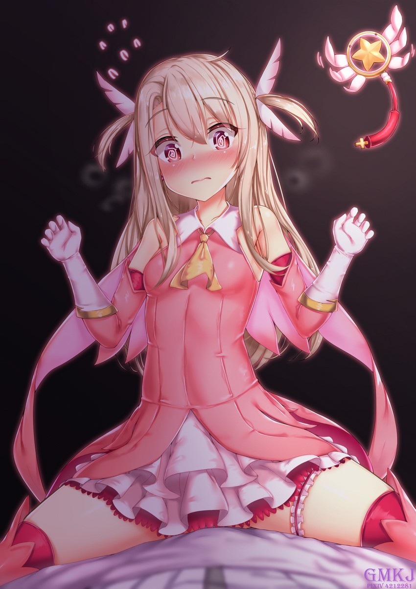 illyasviel von einzbern, prisma illya, and magical ruby (fate and 2 more) drawn by gmkj