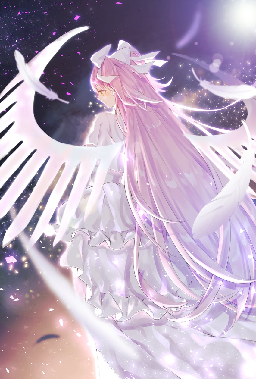 kaname madoka and ultimate madoka (mahou shoujo madoka magica) drawn by amakami_konomi_(artist)