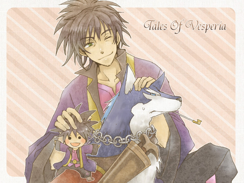 raven and repede (tales of and 1 more) drawn by corobun