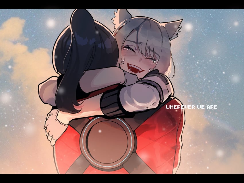 mio and noah (xenoblade chronicles and 1 more) drawn by nyantcha