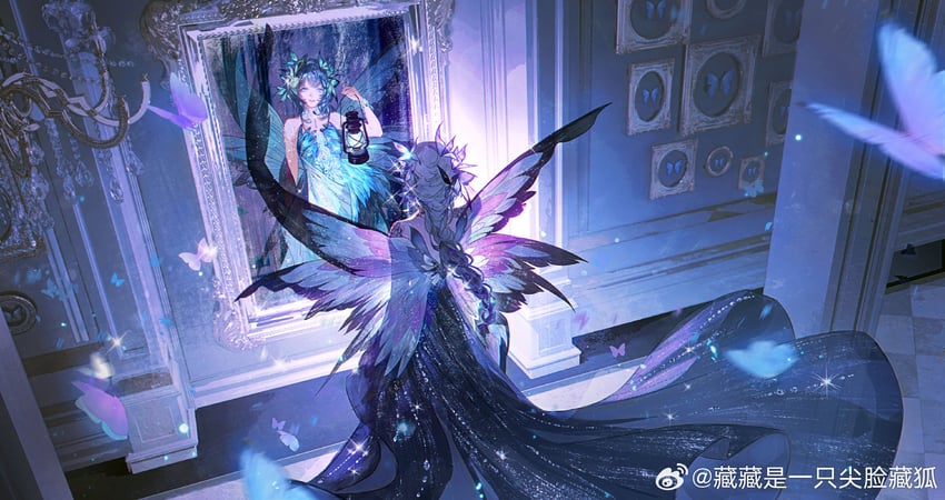 sapphire dreaming, evangelos, and cocoon reborn (nikki and 1 more) drawn by zangzang_shi_yi_zhi_jianlian_zanghu