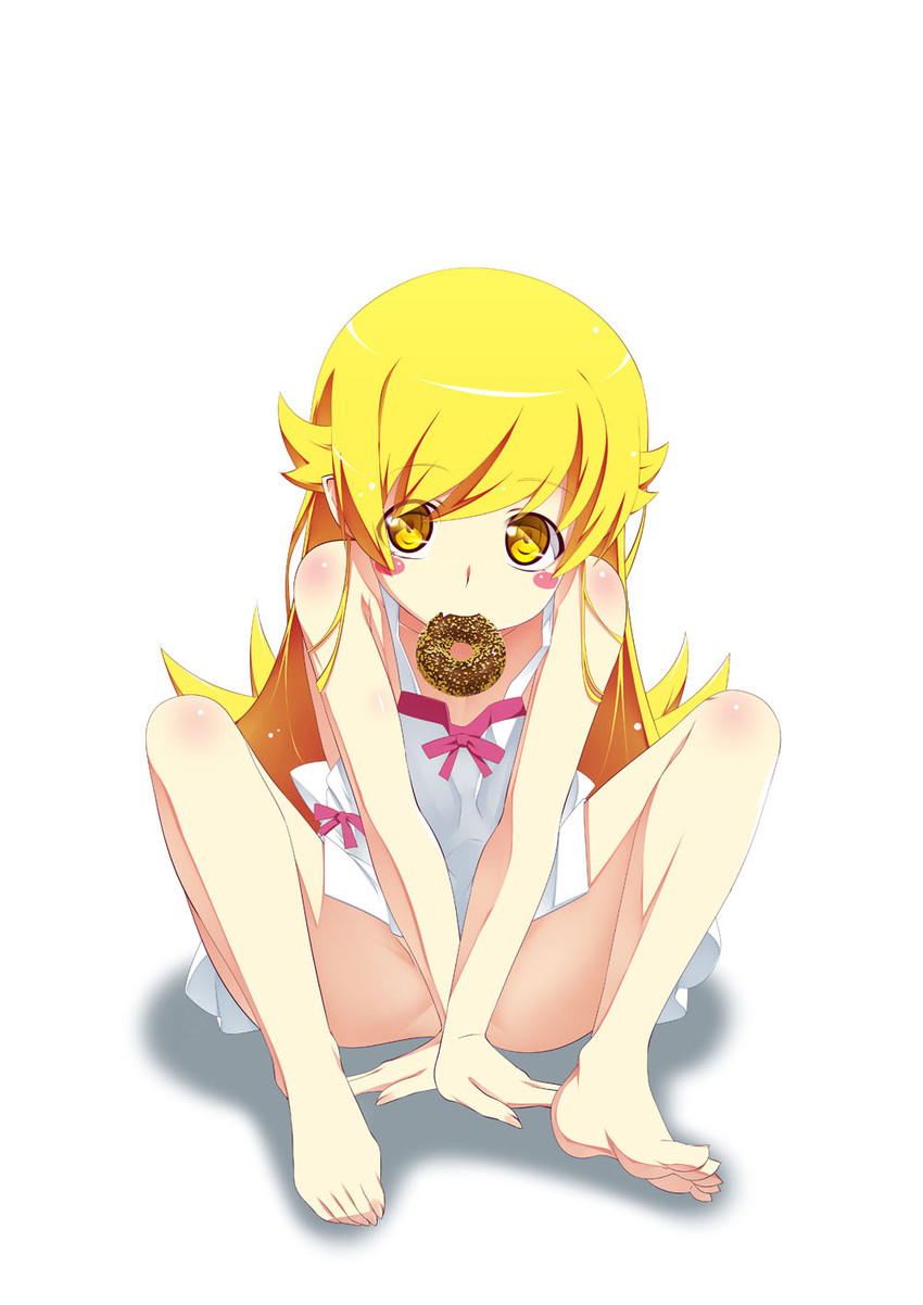 oshino shinobu (monogatari and 1 more) drawn by tanabe_kyou