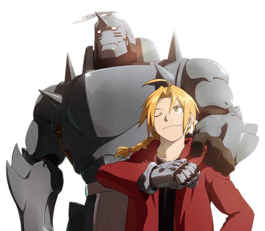 edward elric and alphonse elric (fullmetal alchemist) drawn by akihiro_(a2)