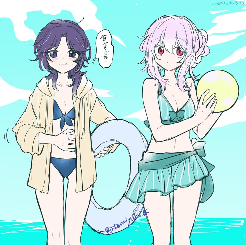 matsuzaka satou and hida shouko (happy sugar life) drawn by kagisora_tomiyaki