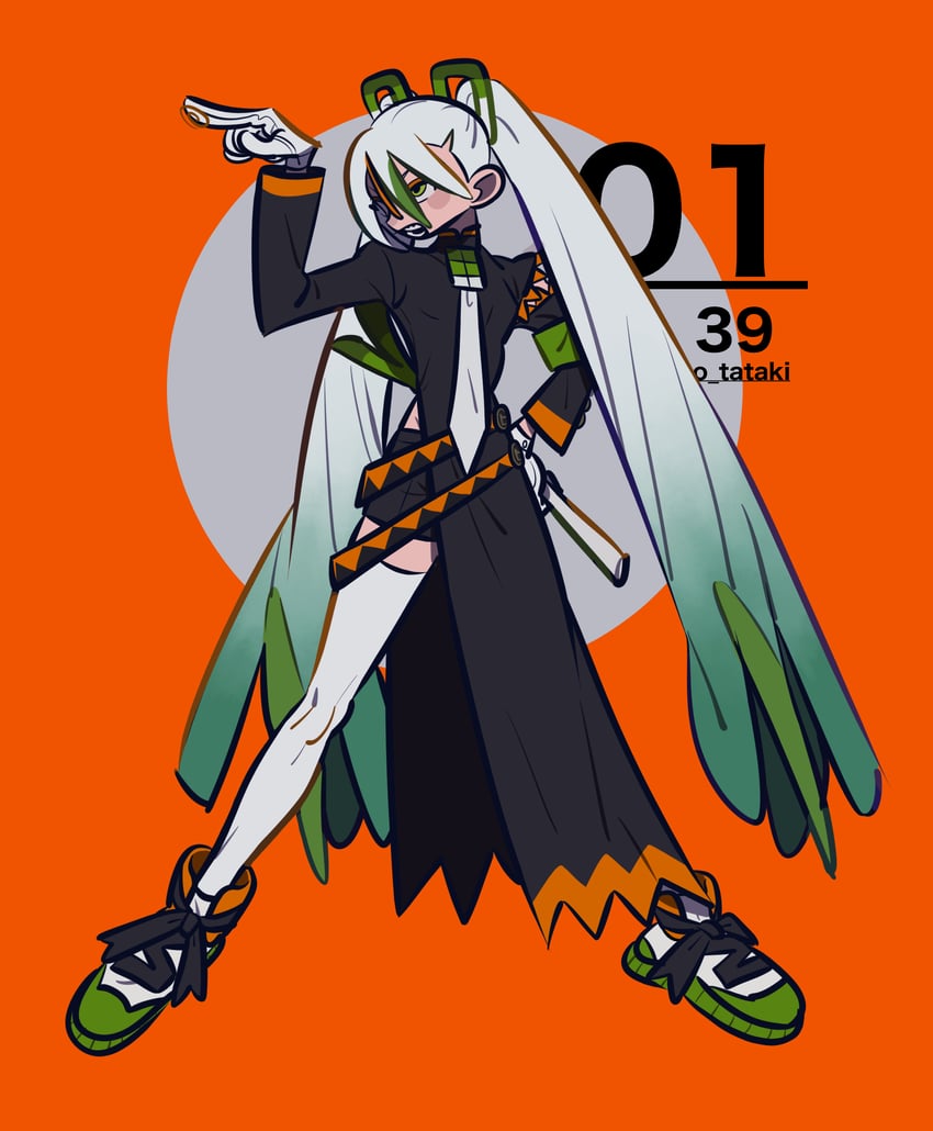 hatsune miku and fighting miku (pokemon and 2 more) drawn by mogero_(gerogero_ieki)