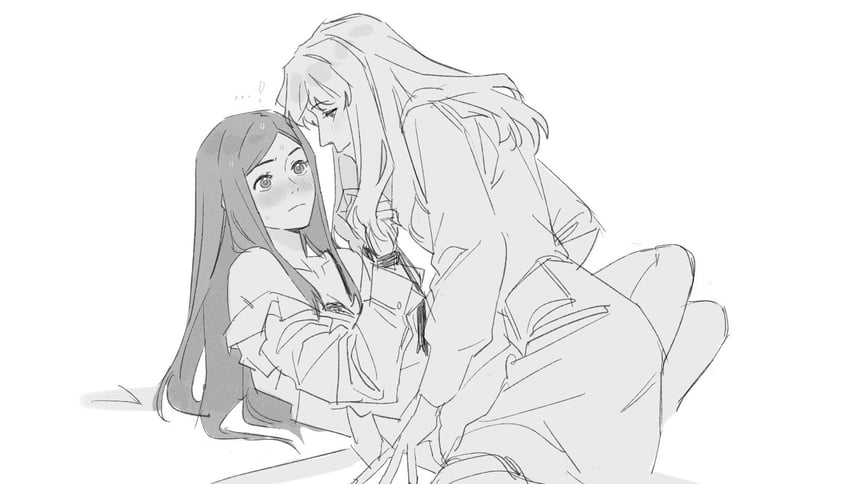 kuga natsuki and fujino shizuru (my-hime) drawn by guri_gom