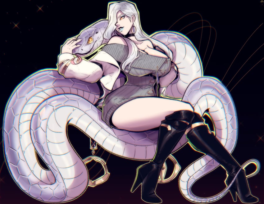 mrs. snake (fate and 1 more) drawn by nico_artoo