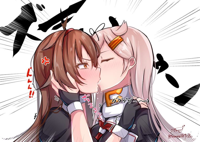 yuudachi, yuudachi kai ni, shiratsuyu, and shiratsuyu kai ni (kantai collection) drawn by baileys_(tranquillity650)