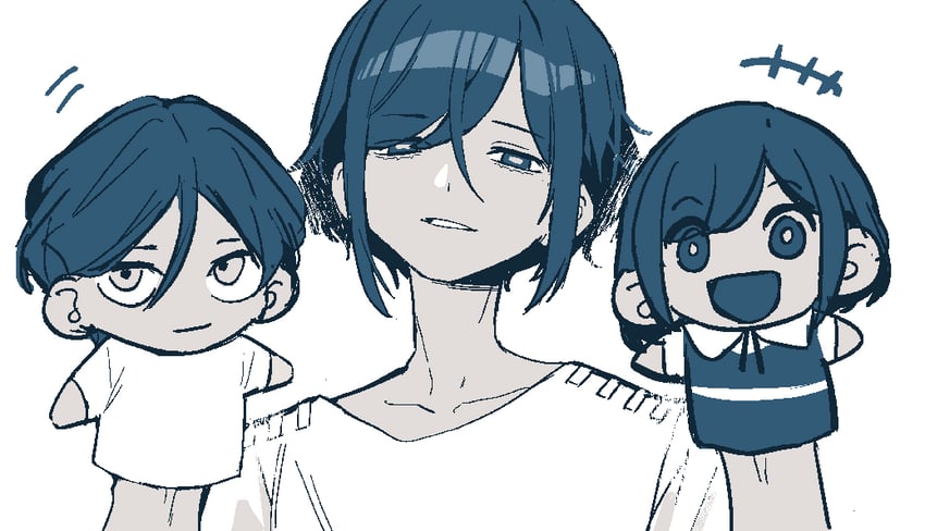 fukurai azami, meguriya ayumu, and kisaragi ayumi (toshi densetsu kaitai center) drawn by 100387l