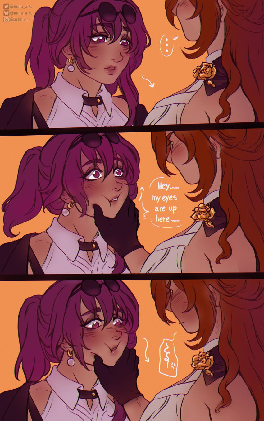 kafka and himeko (honkai and 1 more) drawn by murasaki-yuri