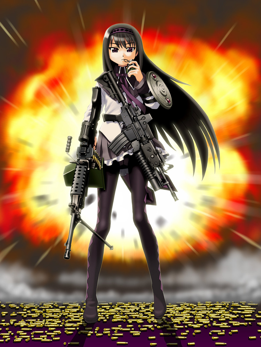 akemi homura (mahou shoujo madoka magica) drawn by azusa_yukimasa