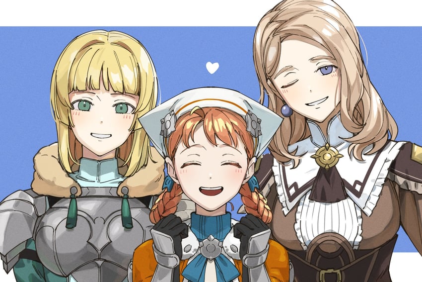 ingrid brandl galatea, mercedes von martritz, and annette fantine dominic (fire emblem and 2 more) drawn by shishima_eichi