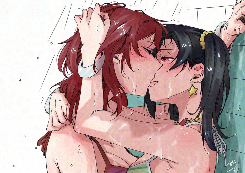 nishikino maki and yazawa nico (love live! and 1 more) drawn by surfacedxxc
