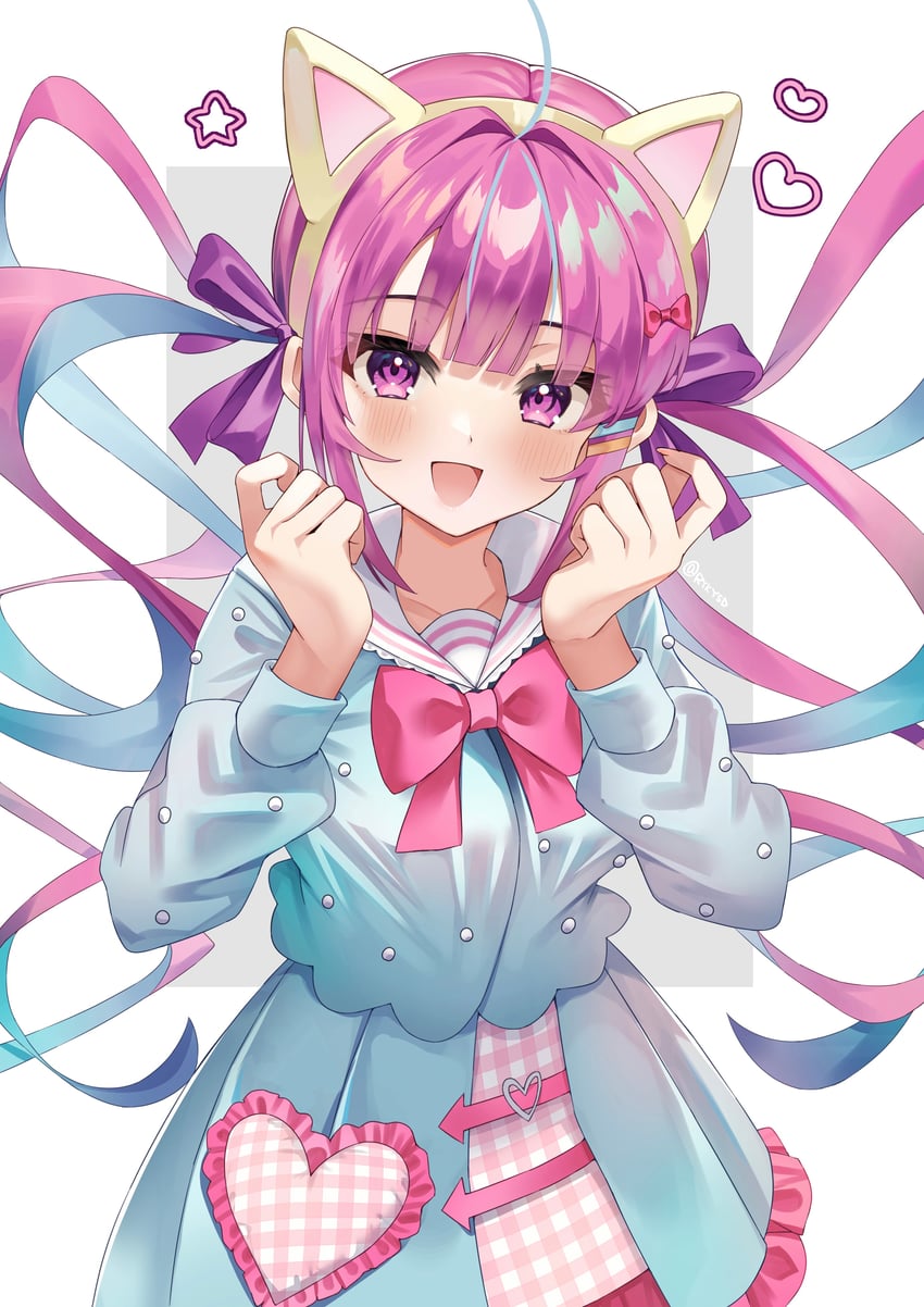 minato aqua and chouzetsusaikawa tenshi-chan (hololive and 1 more) drawn by yoshidadon