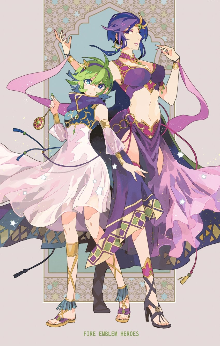 nino and ursula (fire emblem and 2 more) drawn by touji_22