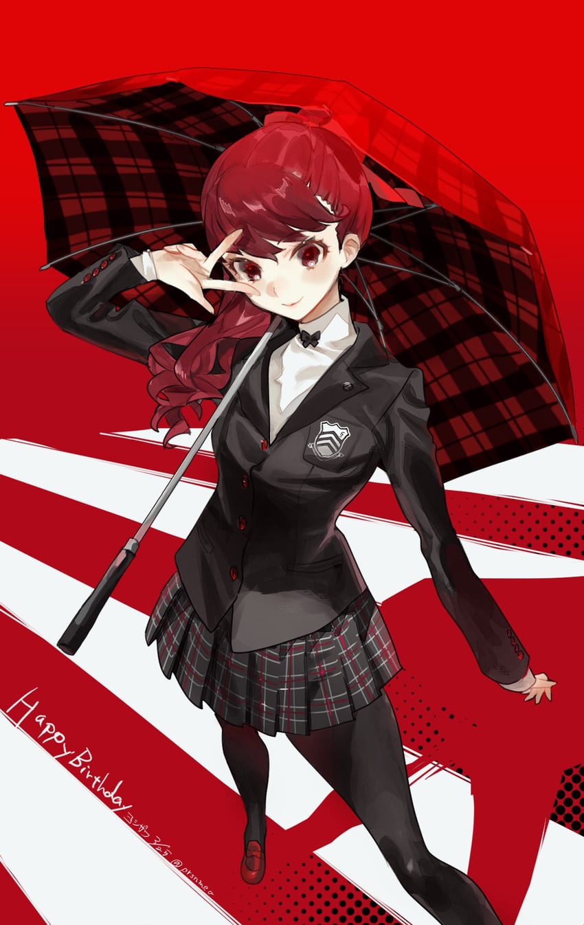 yoshizawa kasumi (persona and 2 more) drawn by meameeea