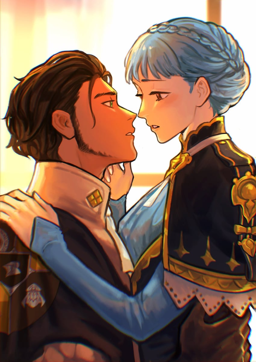 marianne von edmund and claude von riegan (fire emblem and 1 more) drawn by sethkiel