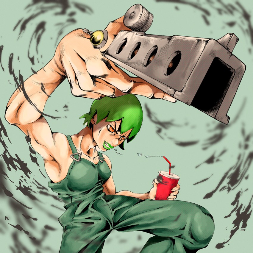 foo fighters (jojo no kimyou na bouken and 1 more) drawn by keeeey