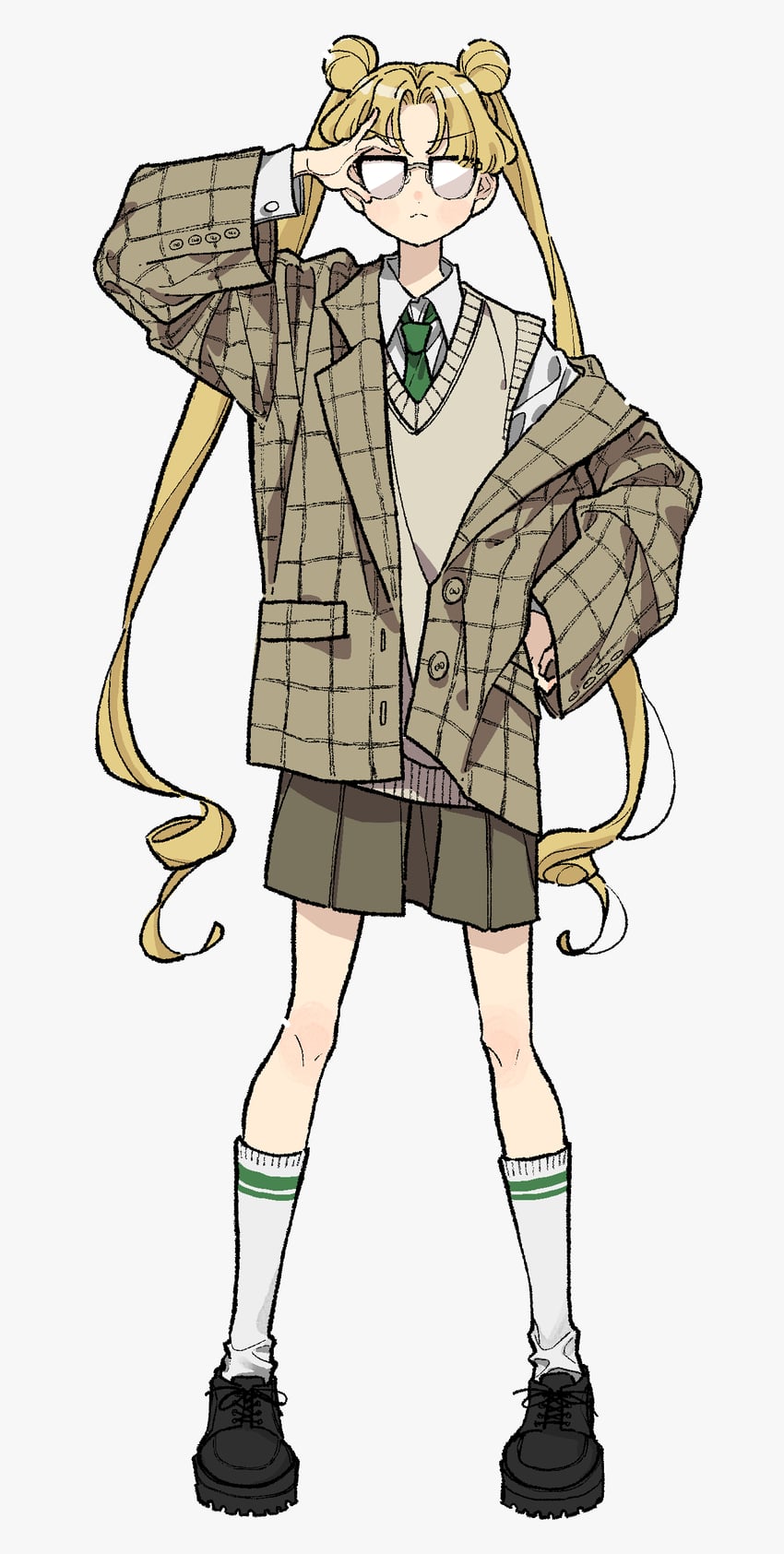 tsukino usagi (bishoujo senshi sailor moon) drawn by neginoaoitokoro