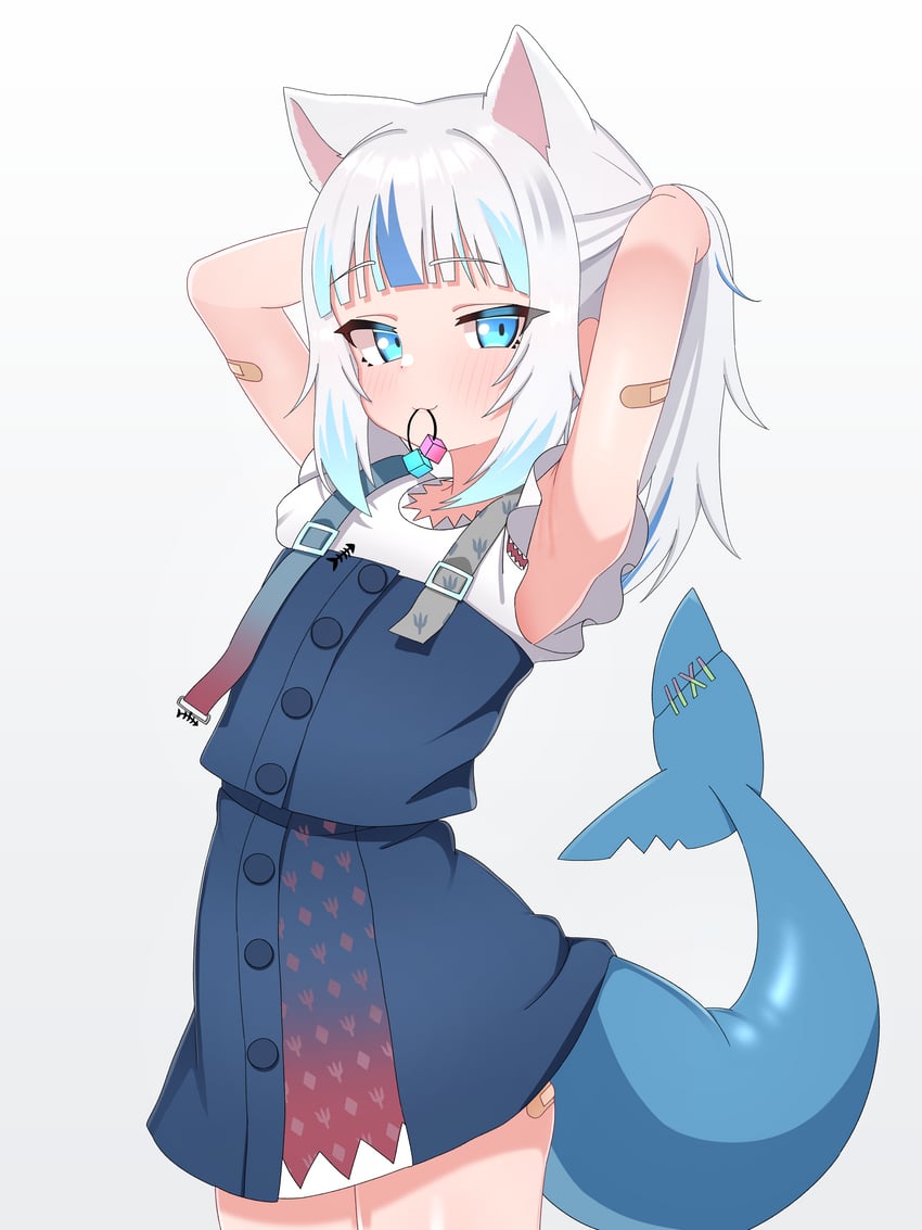 gawr gura (hololive and 1 more) drawn by mingkozus