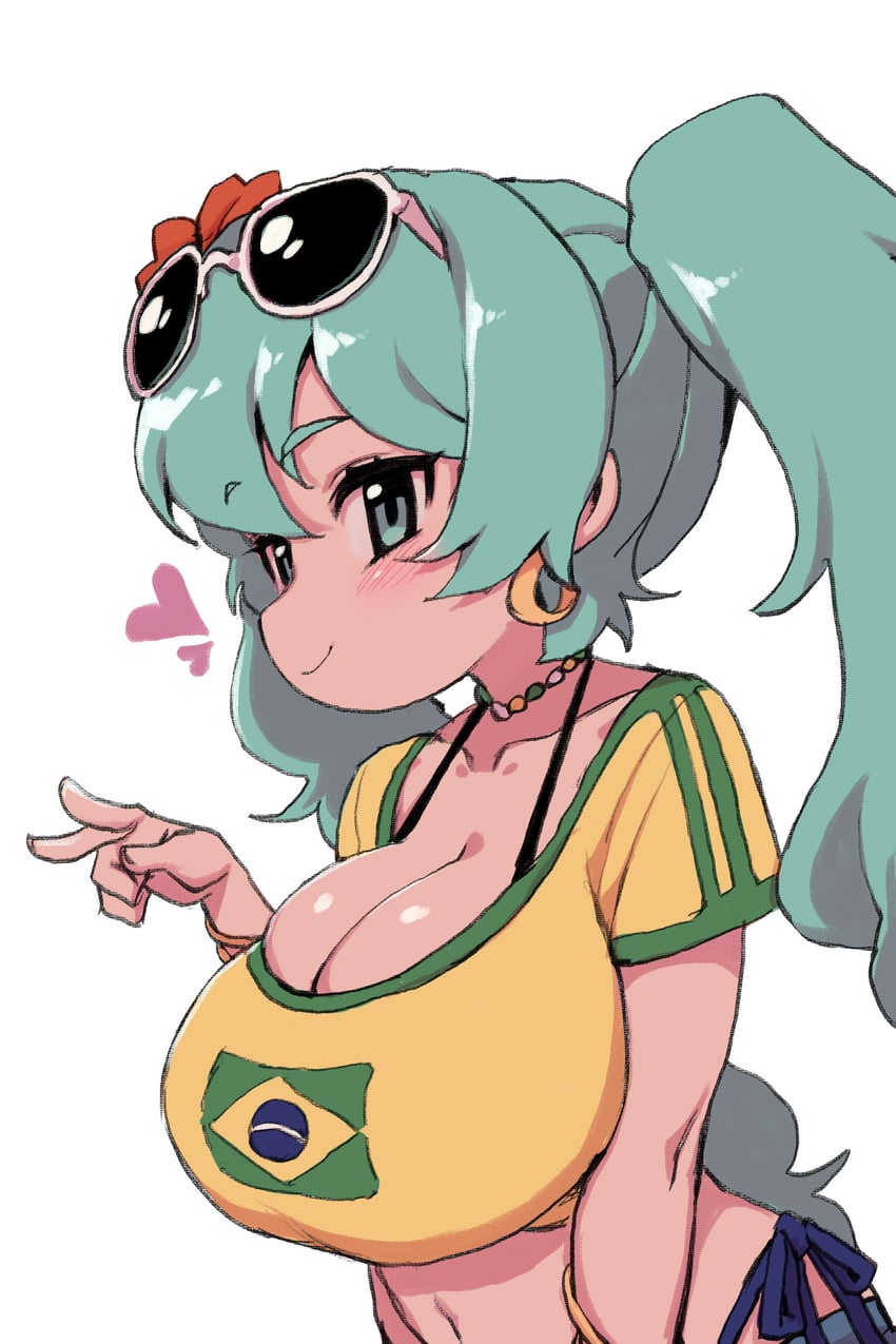 hatsune miku and brazilian miku (vocaloid) drawn by doromi